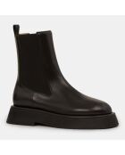 Chelsea Boots en Cuir Rosa noires