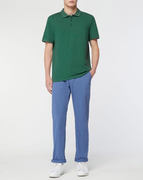 Polo droit en Coton bio Soloc vert émeraude