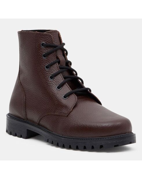 Boots en Cuir Keff marron