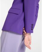 Veste blazer Rune double boutonnage violette