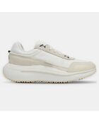 Sneakers en Cuir & Textile Y-3 Ajatu Run blanc/beige