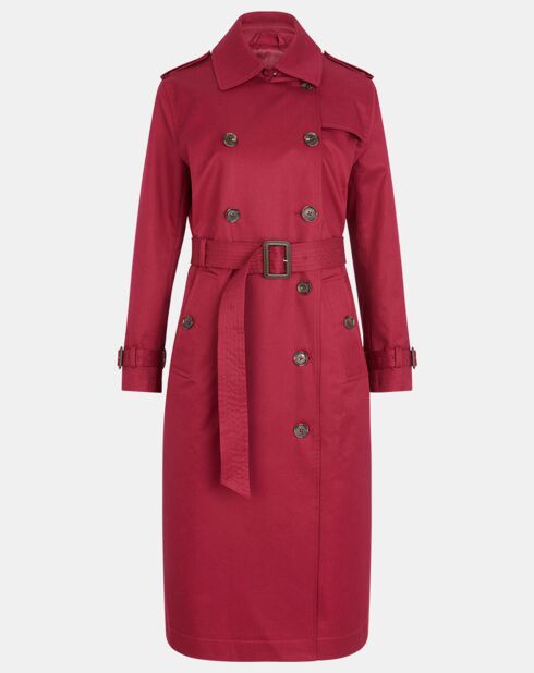 Imperméable trench Paxi Maxi rouge foncé