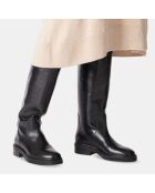 Bottes en Cuir Henry noires