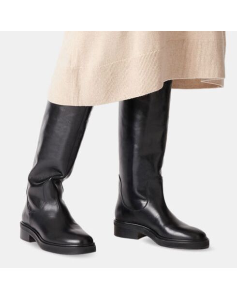 Bottes en Cuir Henry noires