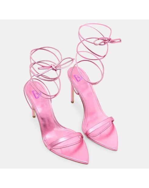 Sandales en Cuir Isabella roses - Talon 10.5 cm