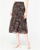 Agripine rok met veelkleurige print