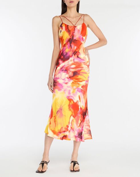 Honneger orangefarbenes Kleid