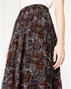 Agripine rok met veelkleurige print