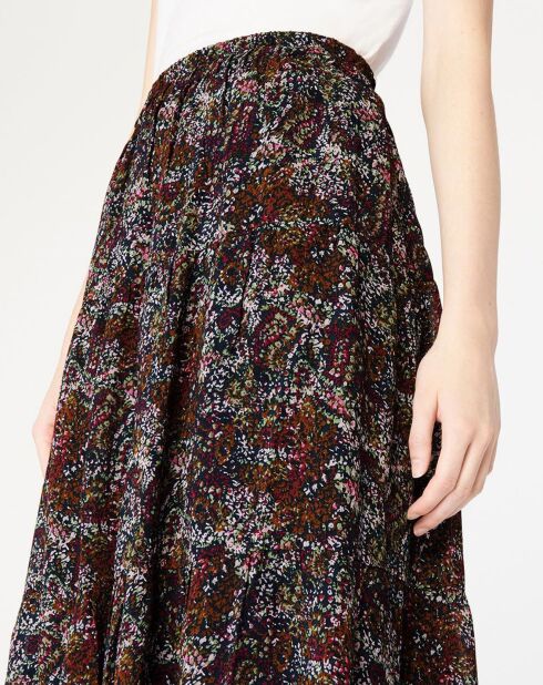 Agripine rok met veelkleurige print