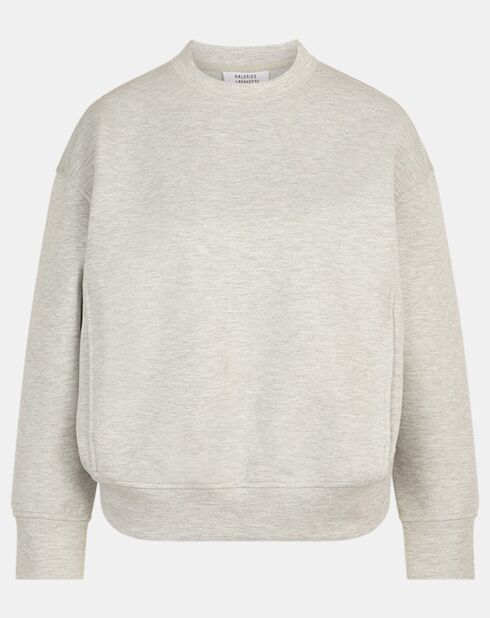 Sweat droit Reva Néoprène gris chiné