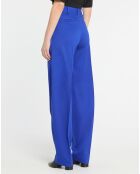 Elektrisch blauwe Jagger broek van wolmix