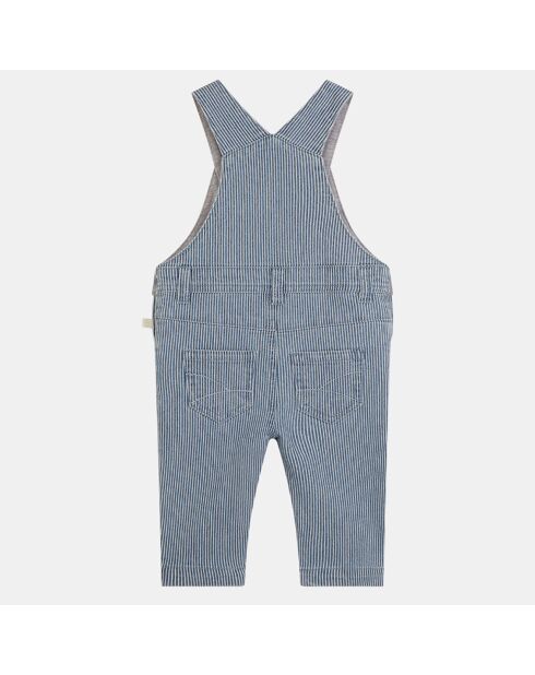 Salopette en jean Potrino bleu/écru