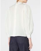 Blouse Hannah brodée blanche