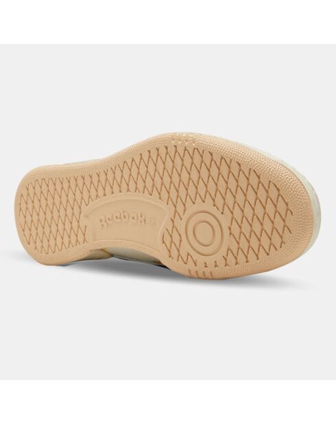 Baskets en Cuir Club C Revenge blanc/saumon