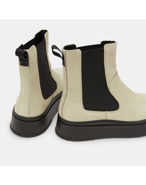 Chelsea Boots en Cuir écrues
