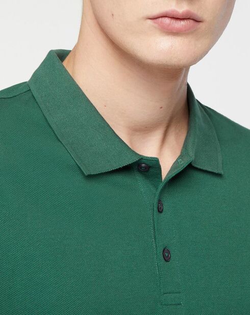 Polo droit en Coton bio Soloc vert émeraude