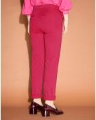 Pantalon chino Cyrilp rose foncé