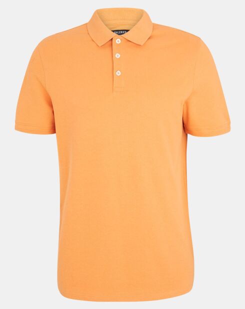 Polo droit en Coton bio Soloc orange