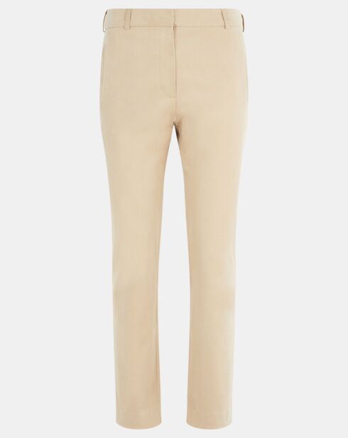 Pantalon stretch Biaza  beige foncé