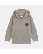 Gilet zippé en Coton à capuche Omarcel gris