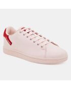 Sneakers en Cuir Orion rose/rouge