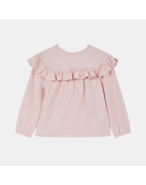 Blouse Ayana Flanel à carreaux rose