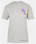 T-Shirt en Coton bio Smiley gris chiné