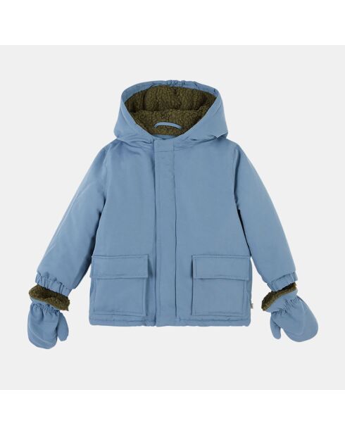 Parka Otis avec Moufles intérieur fourré bleu moyen