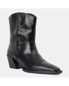 Boots en Cuir noires - Talon 6.5 cm