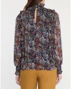 Blouse Thelma imprimée multicolore
