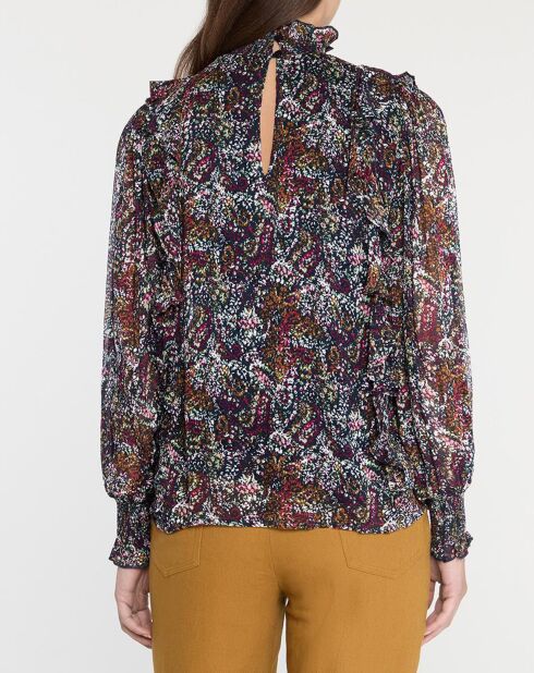 Thelma blouse met veelkleurige print