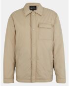 Blouson droit matelassé Maqflat paddée beige