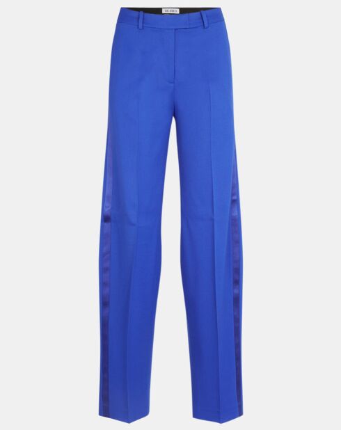 Elektrisch blauwe Jagger broek van wolmix