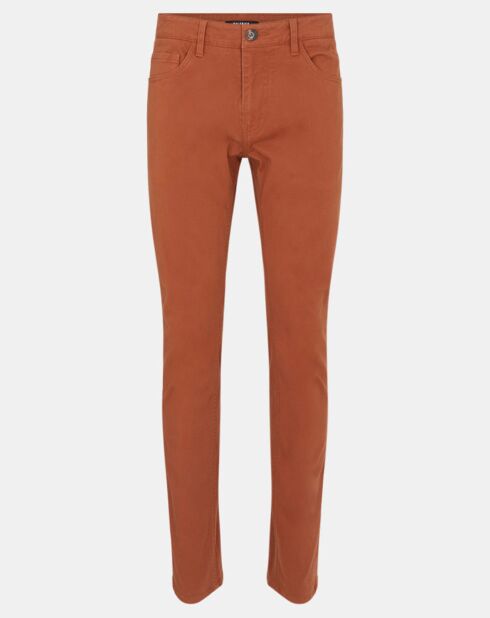 Pantalon en Coton stretch Kuflex marron clair