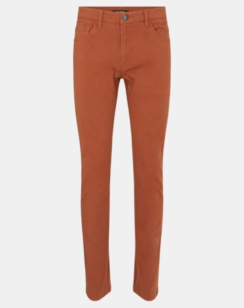 Pantalon en Coton stretch Kuflex marron clair