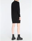 Robe en Coton organique col rond noire