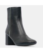 Bottines en Cuir talon détail vertes - Talon 7 cm