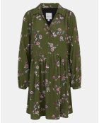 Robe Liliana imprimée verte