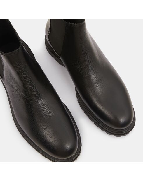 Chelsea boots semelle crantée noires