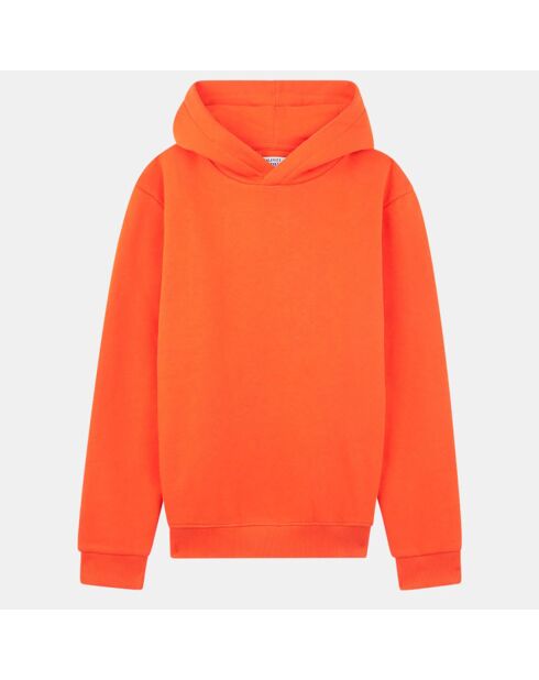 Sweat à capuche en Coton bio Voons orange