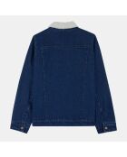 Veste en jean en Coton bio Joey doublure molletonnée bleue