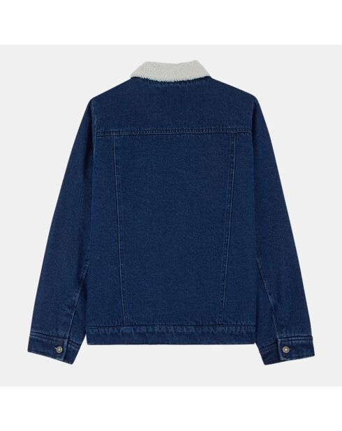 Veste en jean en Coton bio Joey doublure molletonnée bleue