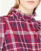 Chemise Tammy à carreaux rose