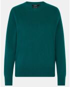 Pull 100% Cachemire Zabri col rond vert foncé