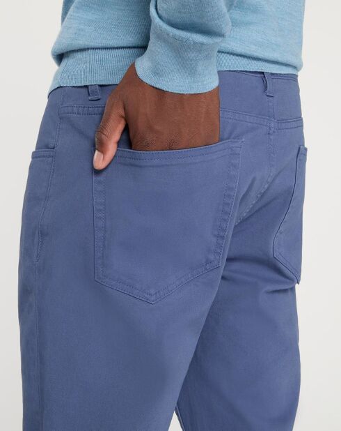 Pantalon en Coton stretch Kuflex bleu vintage