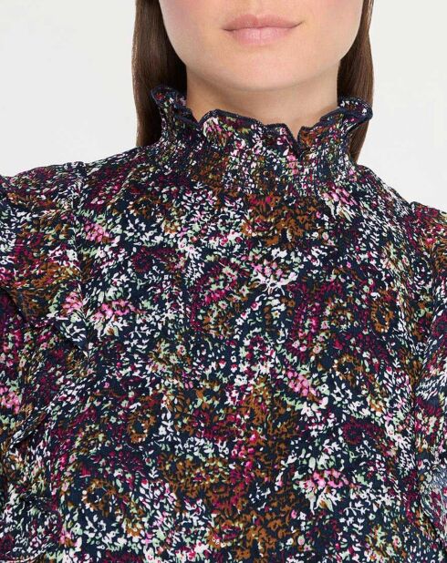 Thelma blouse met veelkleurige print