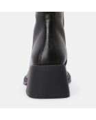 Bottes en Cuir noires - Talon 6 cm