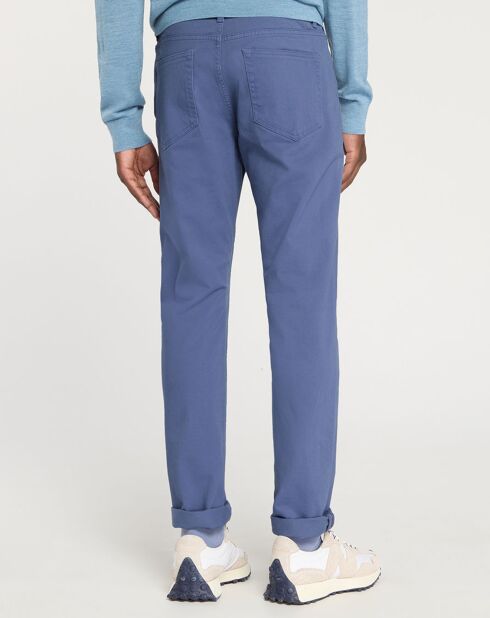 Pantalon en Coton stretch Kuflex bleu vintage