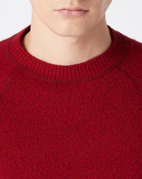 Pull droit en Laine mélangée Duleat rouge moyen