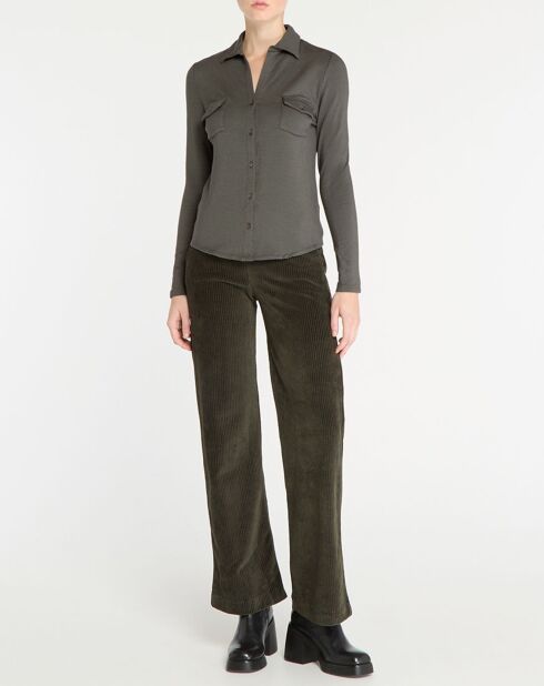 Chemise  gris foncé